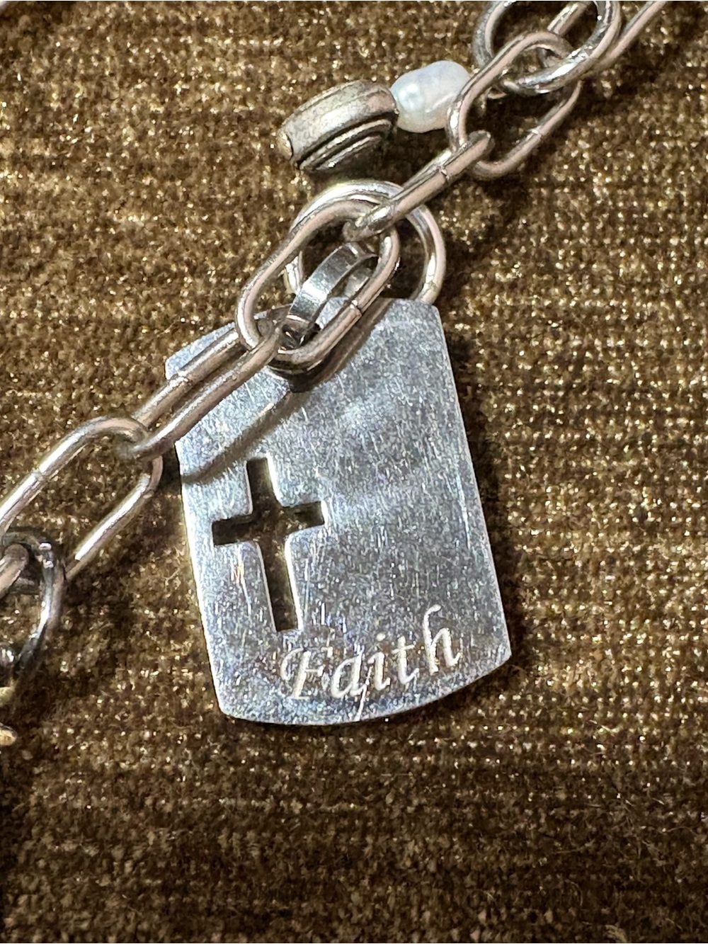 Vtg Upcycled Mother Mary Faith Based Handmade Charm Necklace Artisan Made OOAK - Picture 12 of 14